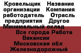 Кровельщик › Название организации ­ Компания-работодатель › Отрасль предприятия ­ Другое › Минимальный оклад ­ 40 000 - Все города Работа » Вакансии   . Московская обл.,Железнодорожный г.